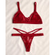 Bralette Set με String από Δαντέλα