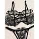 Bralette Set με String από Δαντέλα