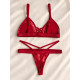 Bralette Set με String από Δαντέλα
