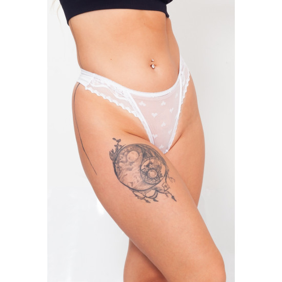 String βαμβακερό με δαντέλα