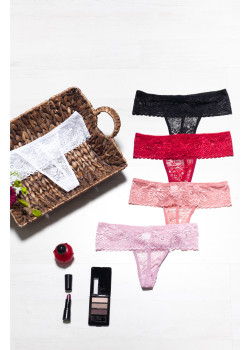 String Δαντέλα με διαφάνεια