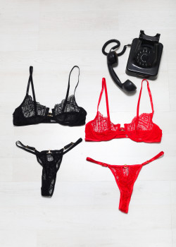 Σετ Σουτιέν από Διάτρητη Δαντέλα και Brazil Ψηλόμεσο