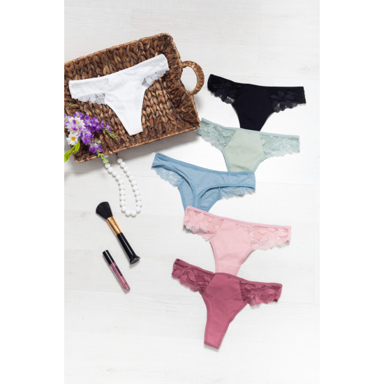 String βαμβακερό με δαντέλα