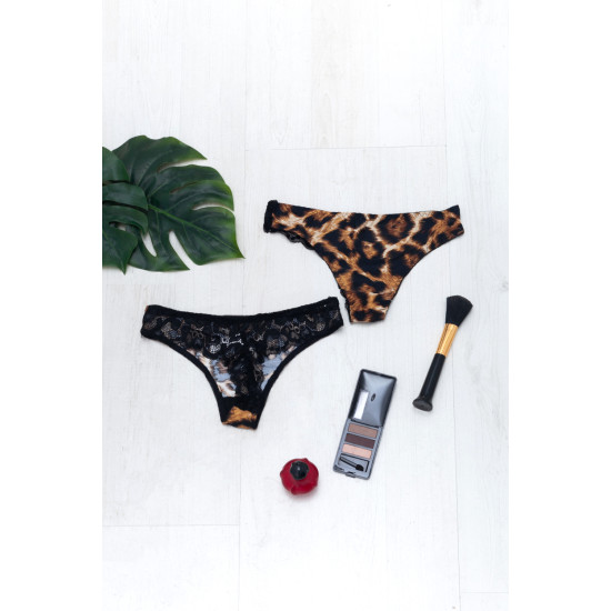 String Δαντέλα με διαφάνεια