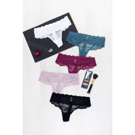 String Δαντέλα με διαφάνεια PLUS SIZE