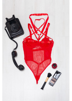 Body brazilian με Choker, Αλυσίδες και Καλτσοδέτες